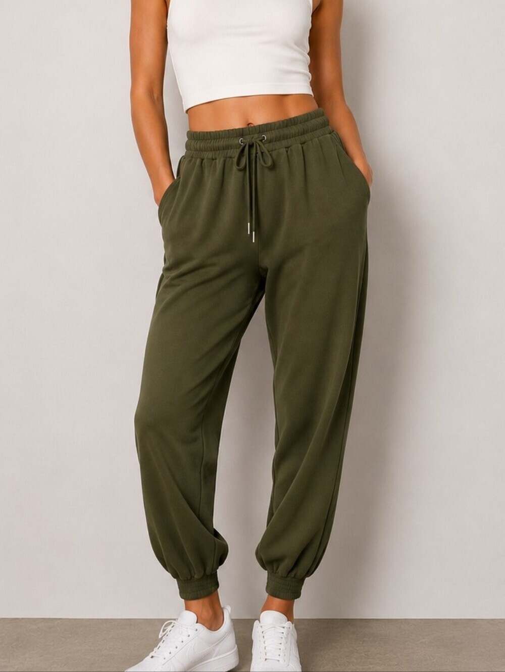 OUT FROM UNDER Urban Outfitters Junior Olive Green Joggers Medium